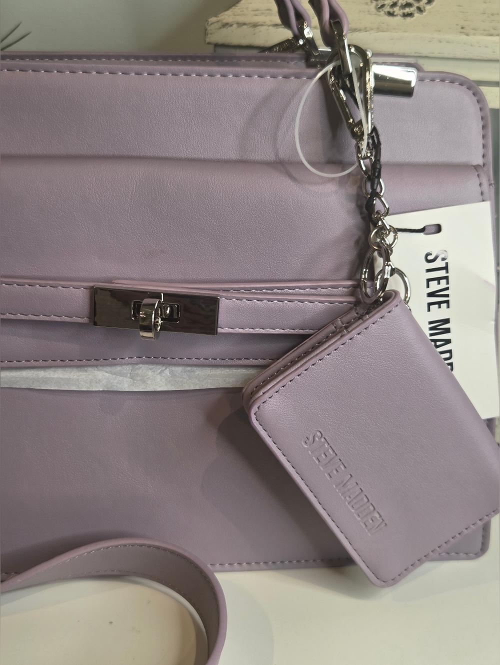 Steve Madden Lavender Top-Handle Satchel - Picture 2 of 8